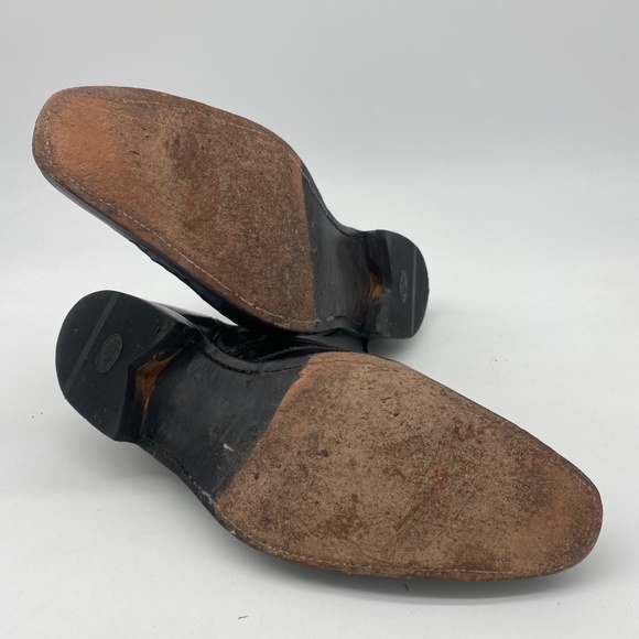 Jeffrey West Handmade in England Black Brogue Boots - Picture 7 of 8